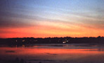 Sunset over Easton's Pond